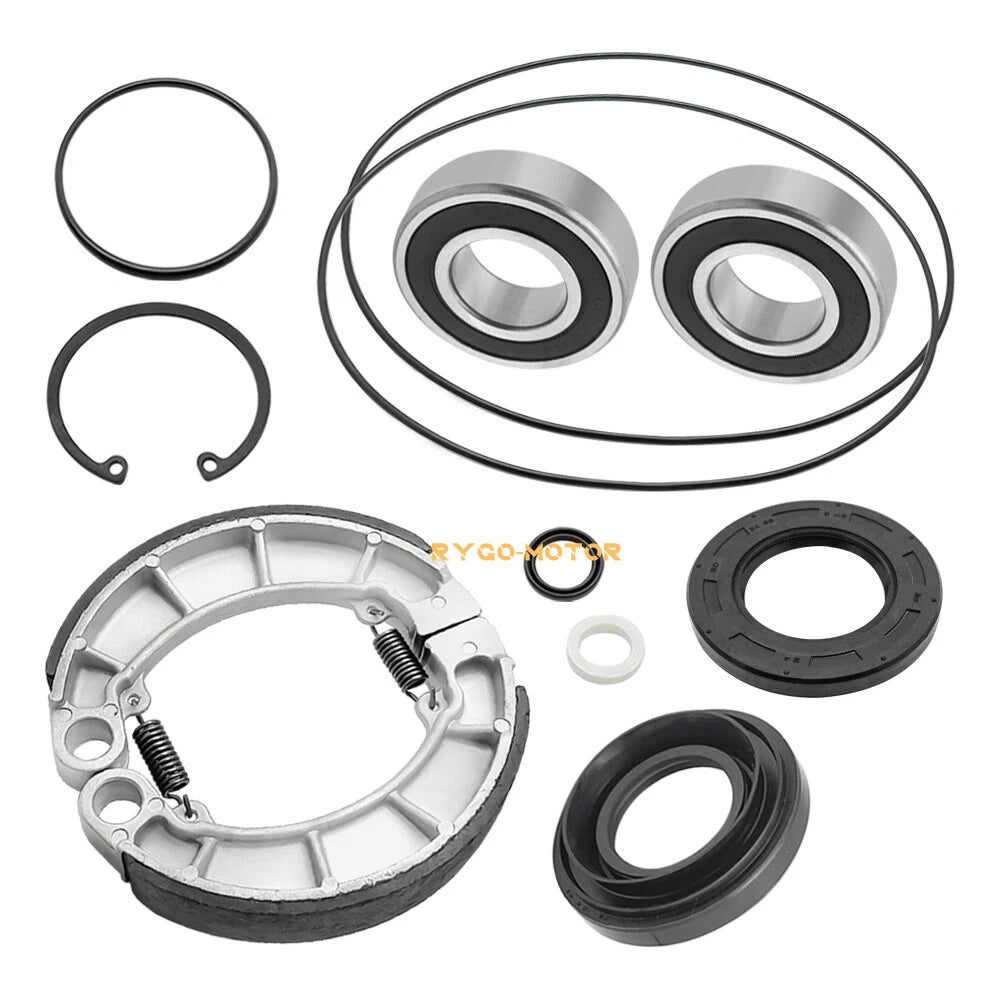 Rear Brake Drum Bearing Seals & Shoes for Honda Rancher TRX350 TRX400
