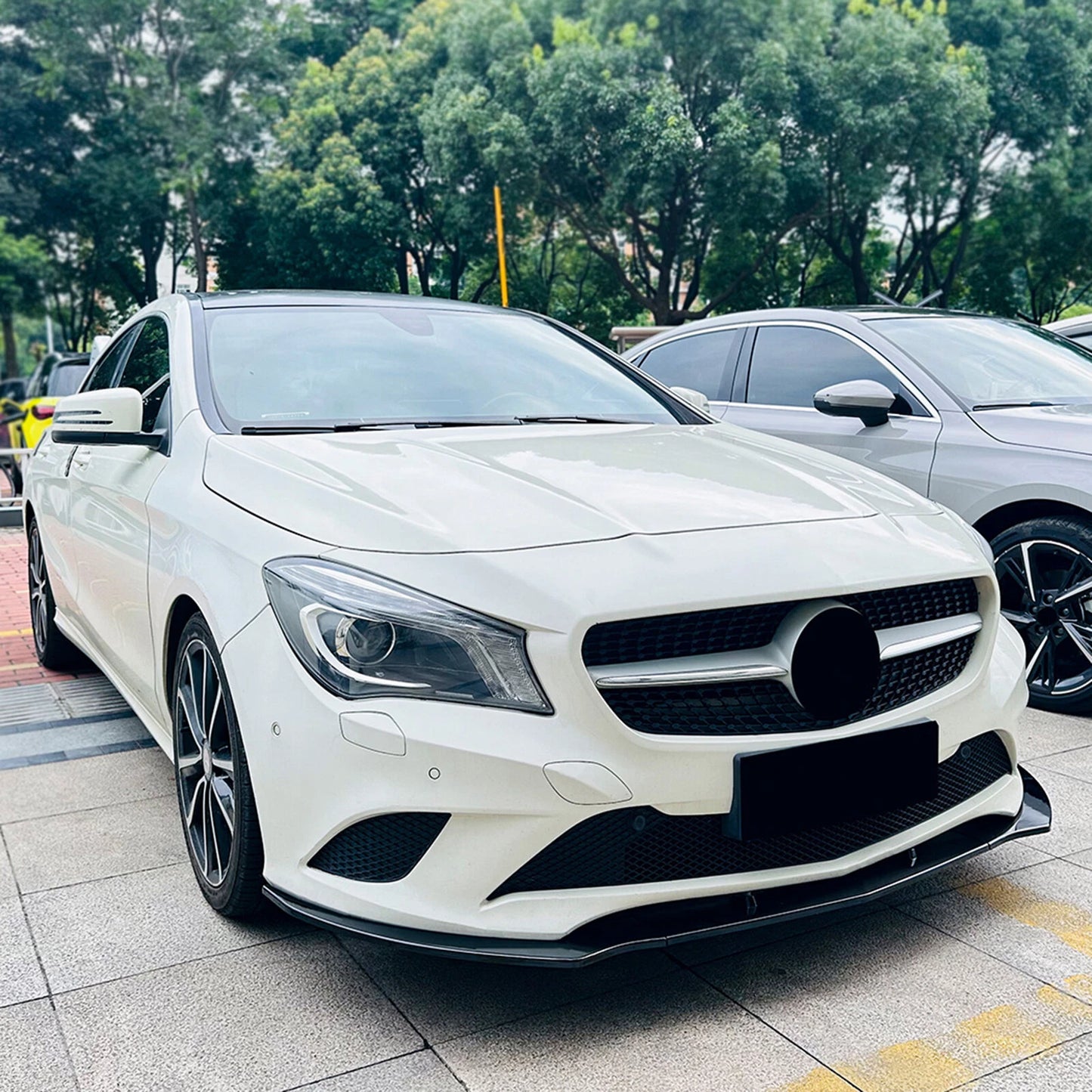 Bumper Spoiler Lip Splitter for Benz CLA Class C117 (2013-2015)