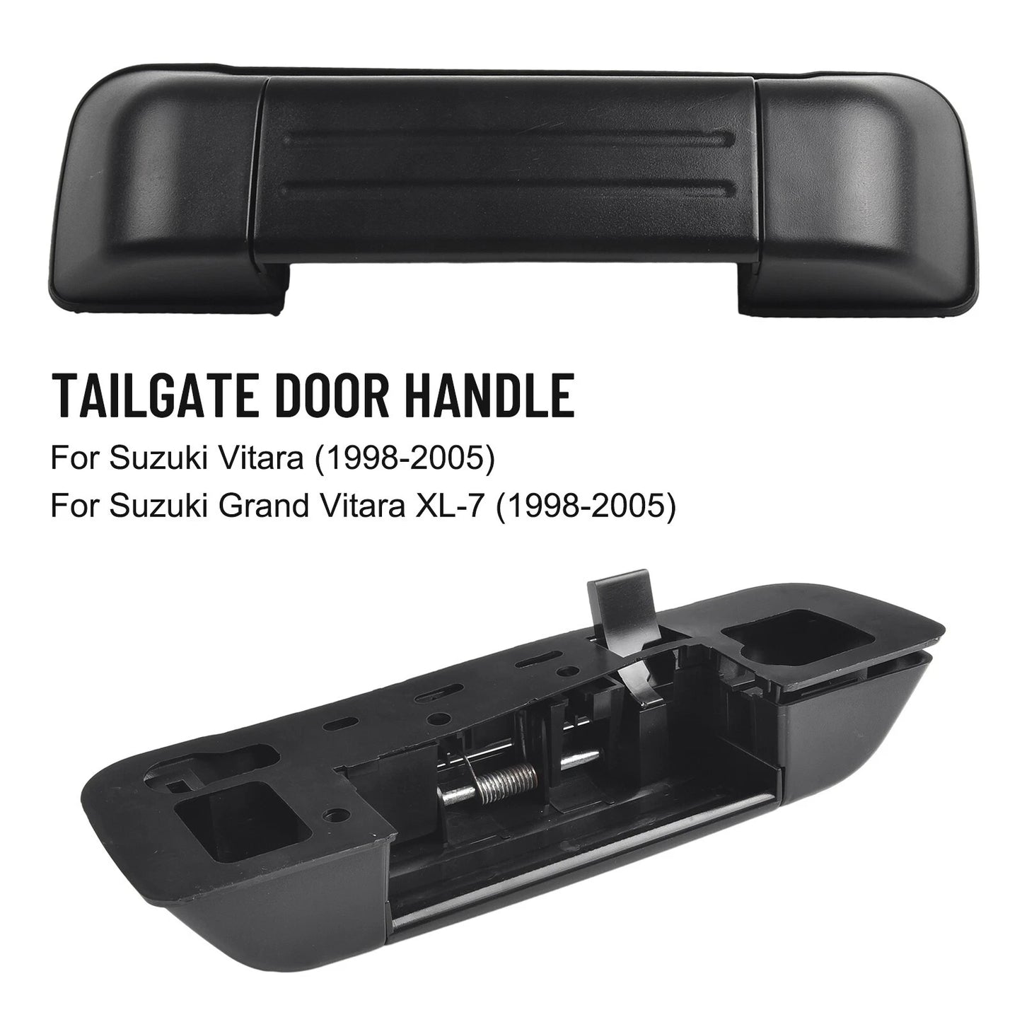 Door Handle / 265x75x80mm / Black Plastic & Iron Tailgate