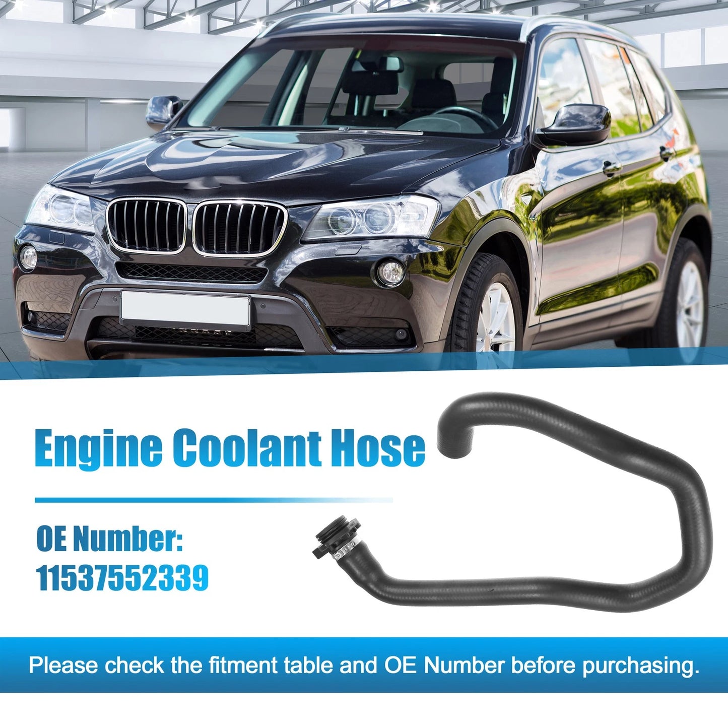 Engine Coolant Hose for BMW X3 3.0L L6 Gas (2007-2010) - 1 x Piece