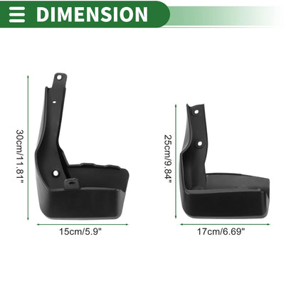 Mud Flaps Splash Guards Front & Rear for Honda Crider (2022-2023)