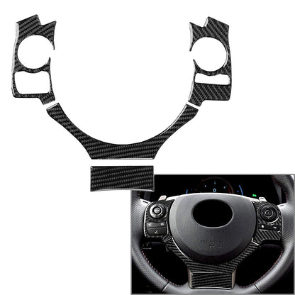 4 Pcs Carbon Fiber Steering Wheel Cover Trim for Lexus IS250 NX200 300h
