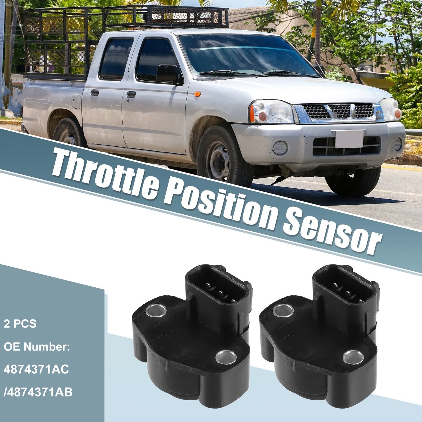 Throttle Position Sensor 2 x for Jeep Cherokee (1997-2001)