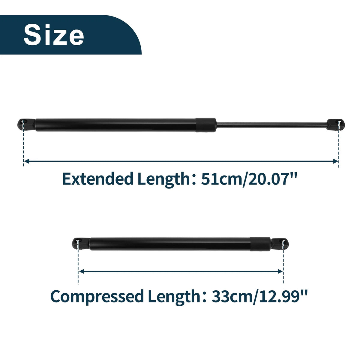 Rear Hatch Lift Supports Struts for GMC Envoy Sport Utility (2002 - 2009)