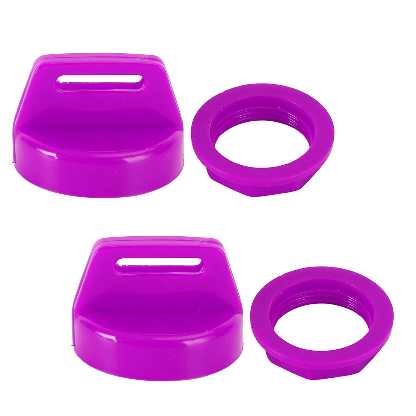 2 x Purple Key Covers for Polaris Scrambler, Sportsman, Ranger, Magnum