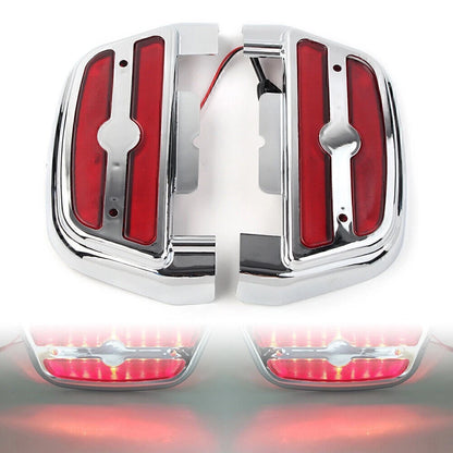 LED Light Passenger Footboard Cover for Harley Touring Road King (2014-2023)