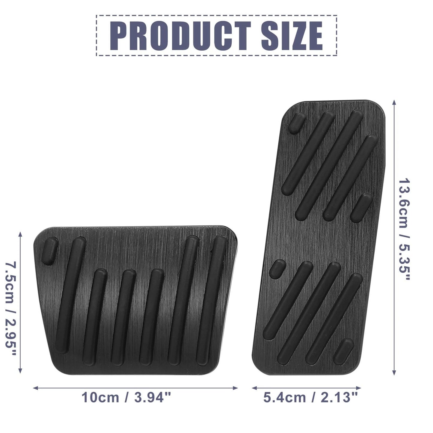 Brake Pedal & Gas Accelerator Pedal Covers for Jeep Cherokee (2014-2021)