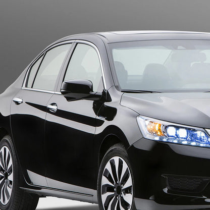 6 x Black Window Pillar Post Molding Trim for Honda Accord (2013-2017)