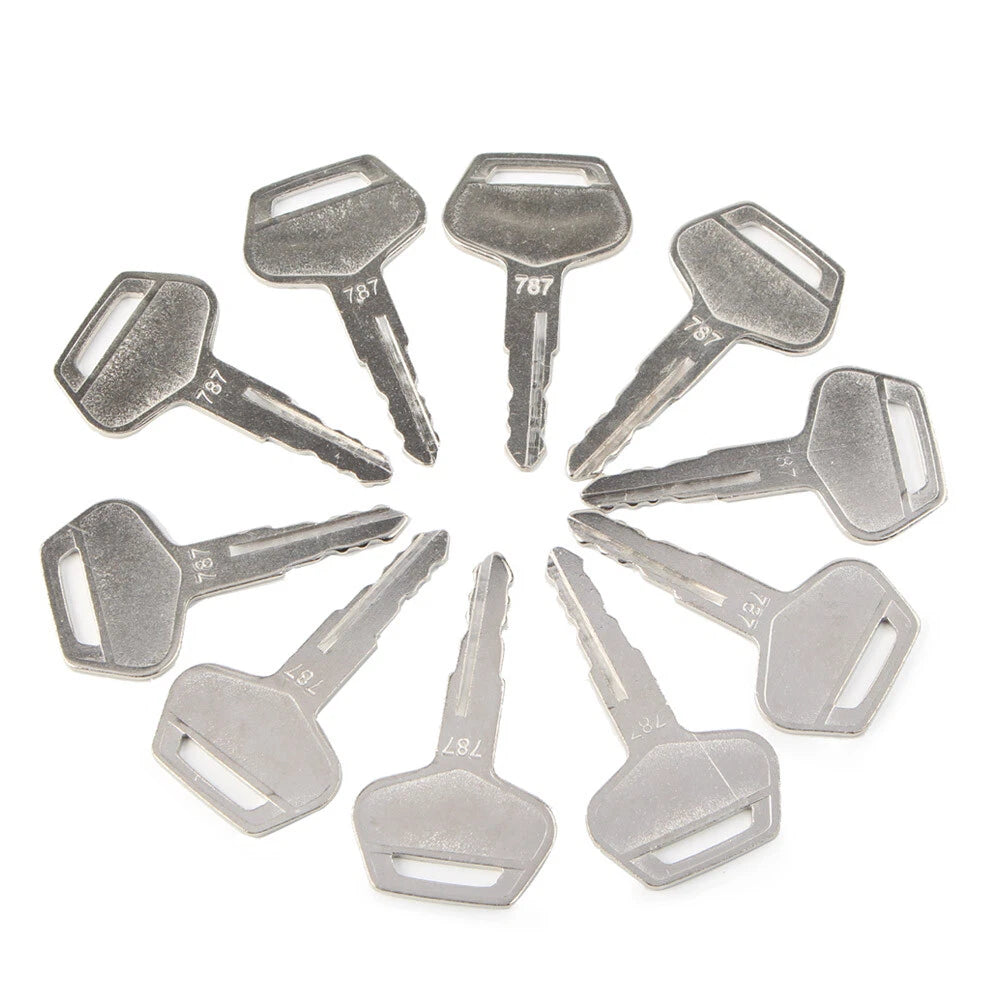 10 Pcs Ignition Keys for Komatsu Excavator Dozer Loader
