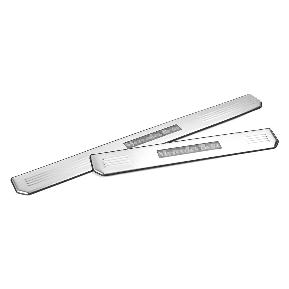 4pcs Door Sill Scuff Plates for Mercedes Benz E-Class W210 W211 W212 C-Class W204
