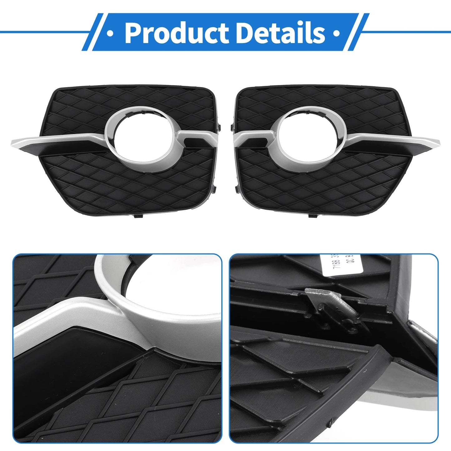Fog Light Grills for BMW X6 (2008-2014) - 2 x Front Left & Right Set