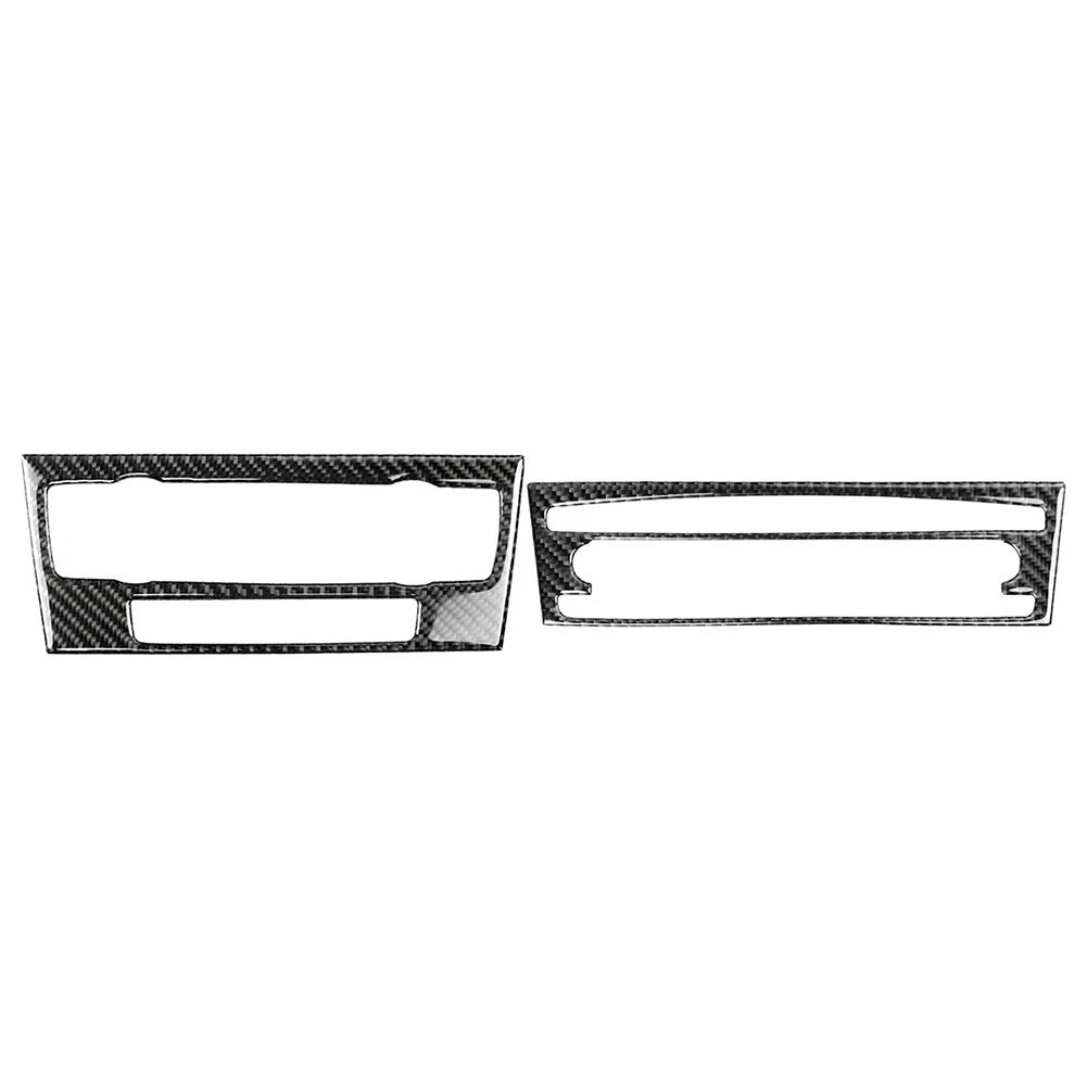 Carbon Fiber CD & AC Panel Cover Trim for BMW 3 Series E90 E92 E93 (2005-2012)