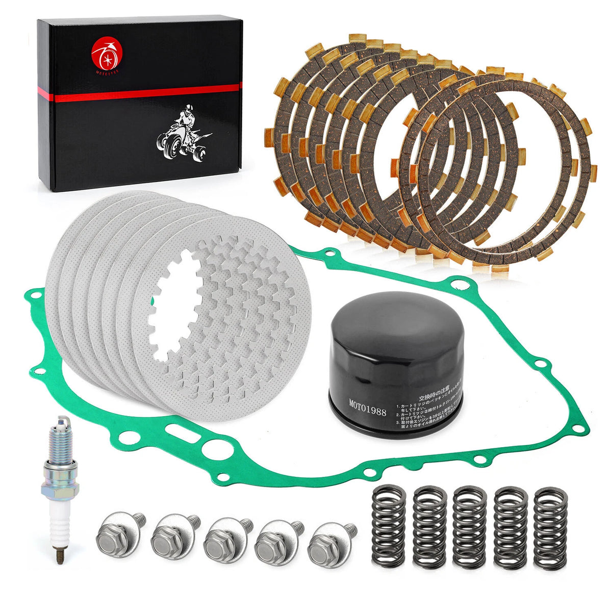 Clutch Kit & Spring Plate Gasket Plates for Yamaha Raptor 660R (2001–2005)