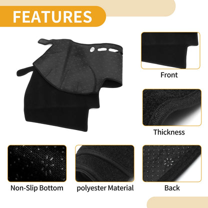 Dashboard Cover Mat for Toyota Mark X (2004-2009) Black 1 x Piece