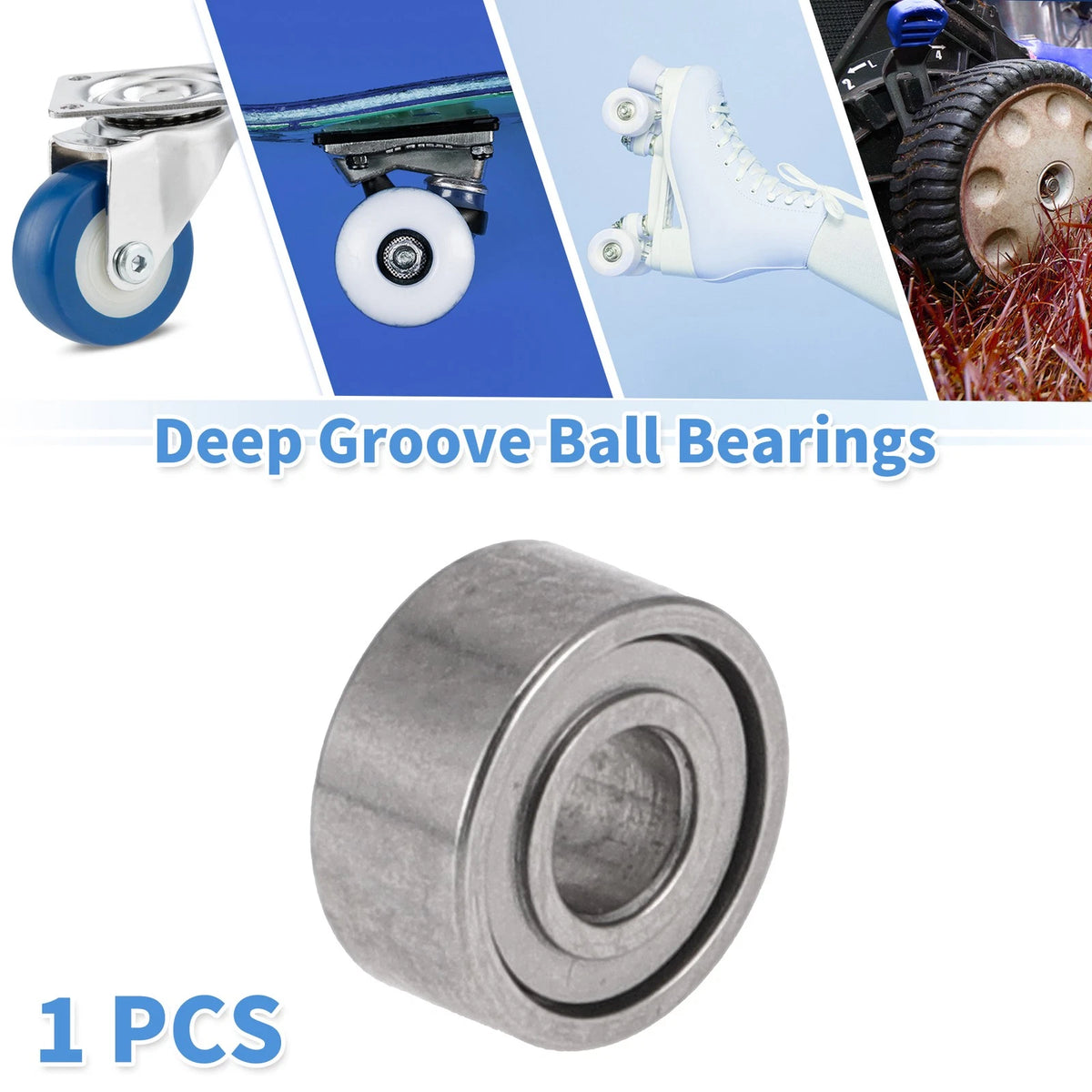 Deep Groove Ball Bearings 2x5x2.3mm 1 Pc for Scooter Skateboard Wheel