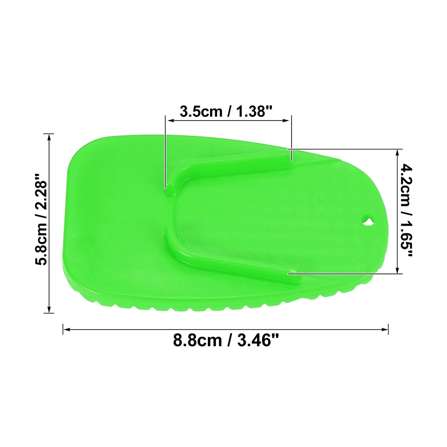 Kickstand Pad Support Plate 2 x Side Stand Extension for Motorcycle
