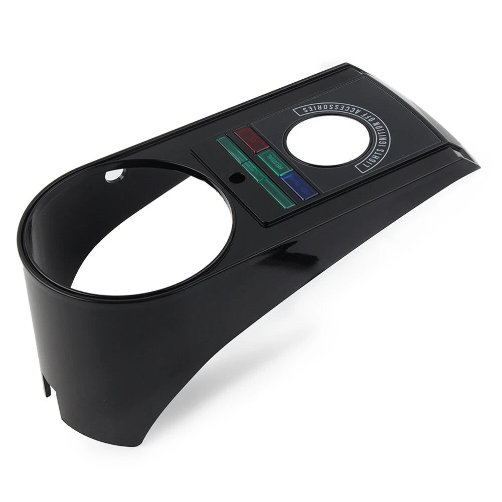 Speedometer Dash Panel Cover Kit for Harley Softail 1991-1995 Black