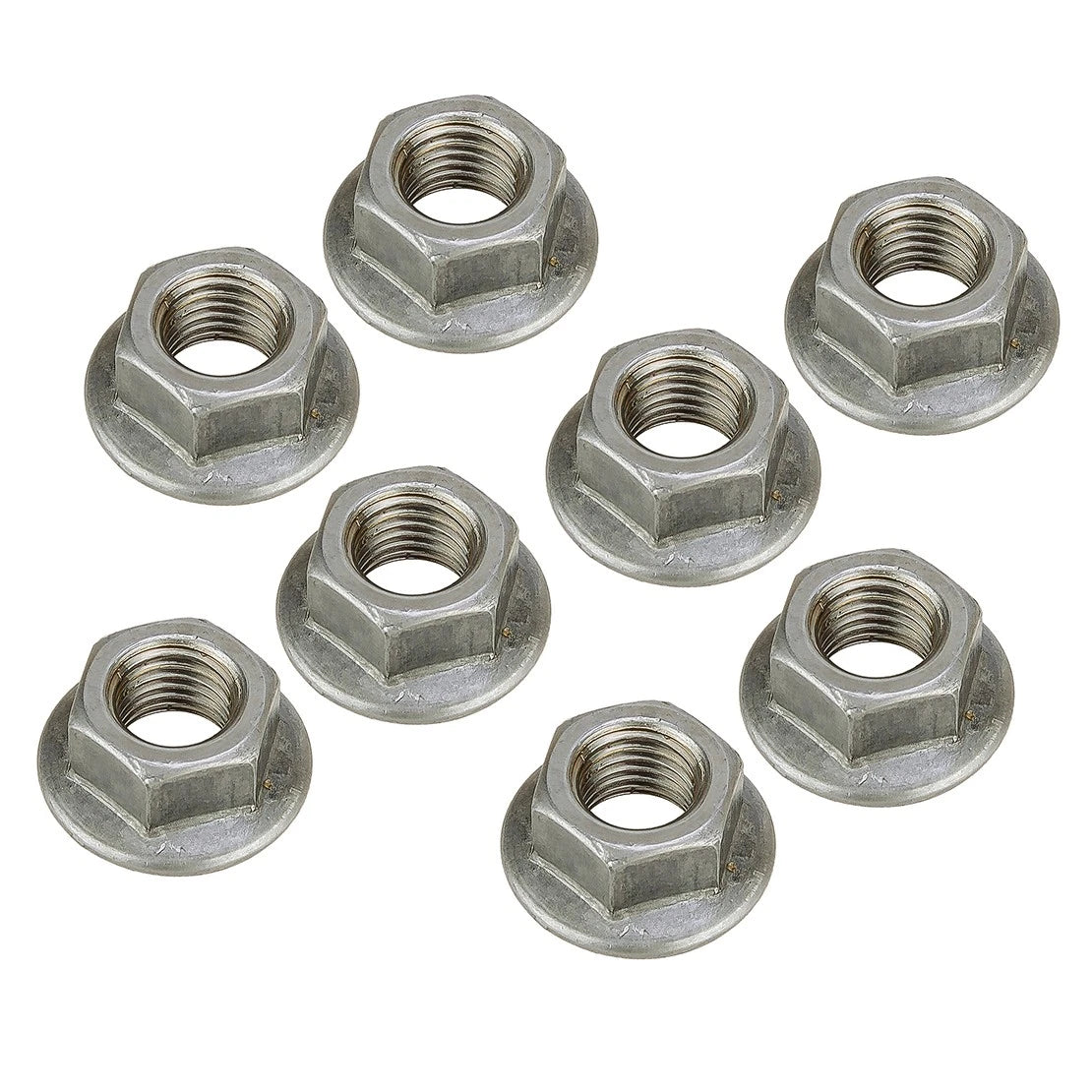 16 x M10 x 1.25 Stainless Steel Hex Flange Nuts for Various Makes & Models