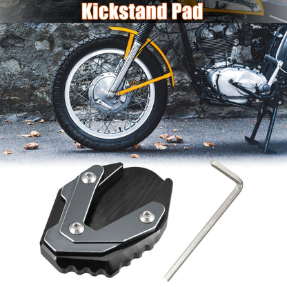 Kickstand Pad Set for Suzuki Jixer 250 SF (2018-2023) Titanium Tone