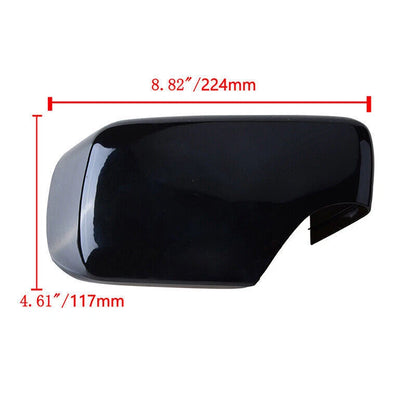 Gloss Black Rearview Mirror Covers for BMW E46 E39 325i 330i 525i 530i 540i