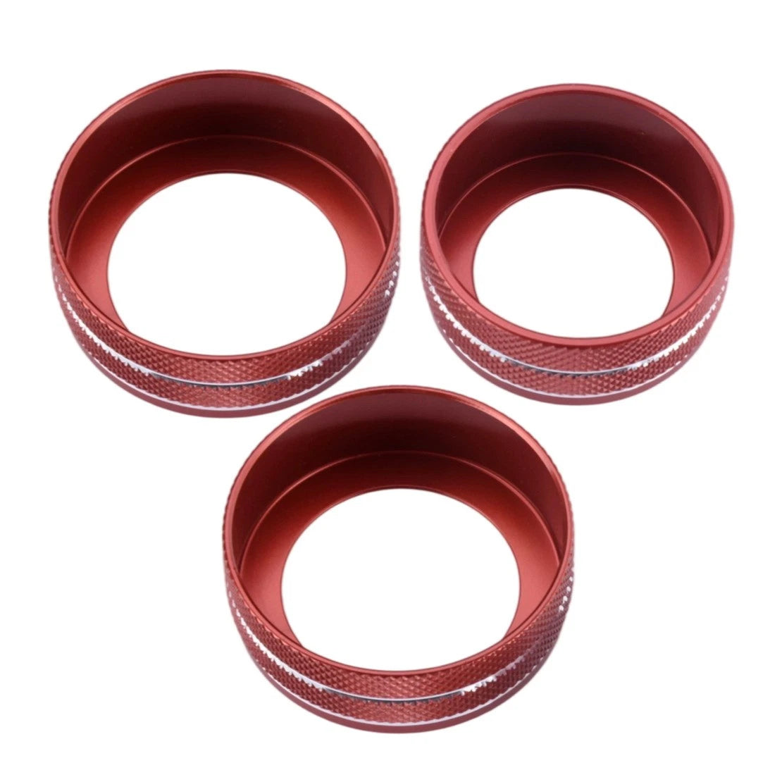 Red A/C Volume Switch Knob Ring Cover for Ford Ranger (2023-2025)