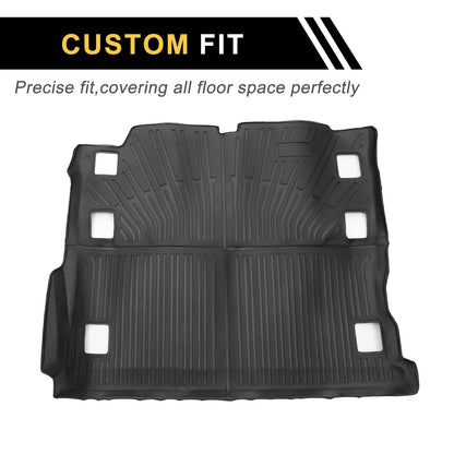 Cargo Liner Rear Trunk Mat for Jeep Wrangler JL (2018-2024) Stripe Pattern TPE
