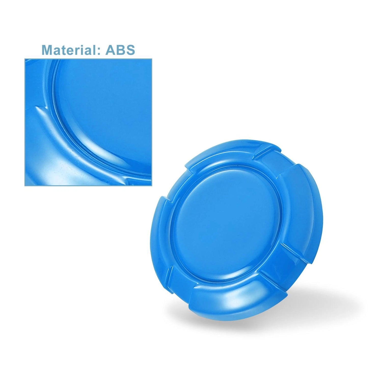 Car Door Key Jack Cover for Jeep Wrangler JL JLU (2018-2021) - 3 x Blue ABS