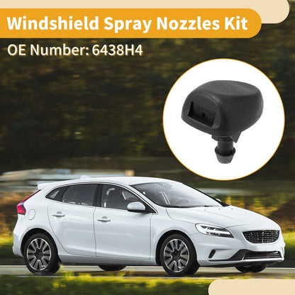 Windshield Washer Nozzle Kit for Peugeot 207 (2007-2015) 1 Pcs Fluid Hose