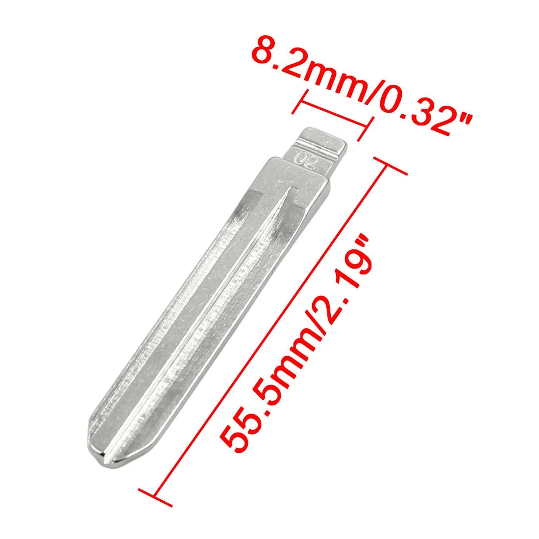5pcs Metal Car Flip Remote Folding Key Blank Blade for Toyota Camry Corolla