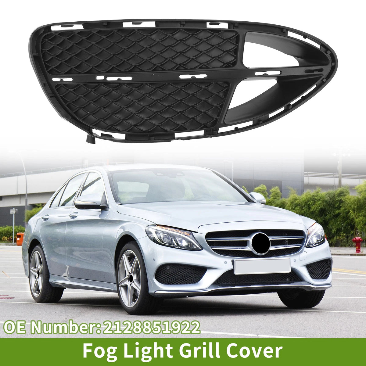 Front Left Fog Light Grill for Mercedes Benz W212 (2014-2016)