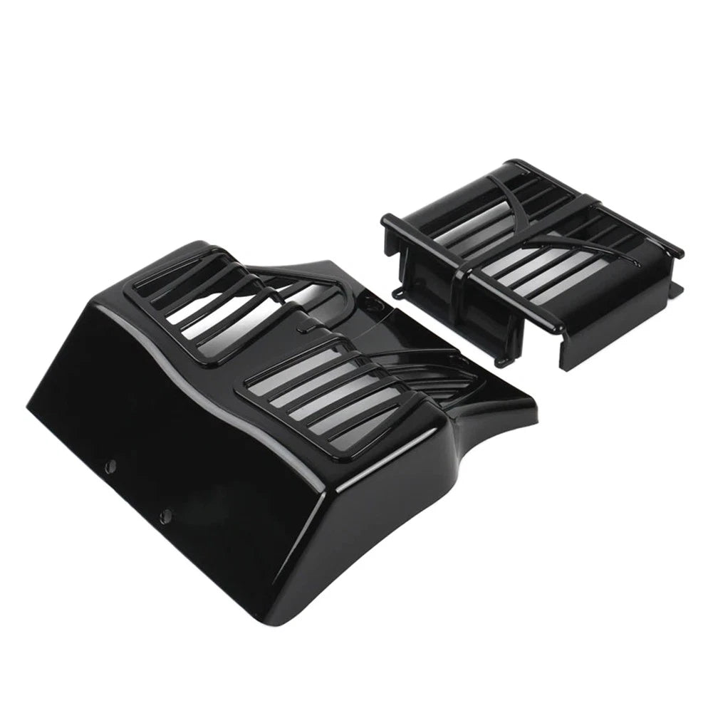 Black Lower Fairing Spoiler Mudguard Oil Cooler Cover for Indian Bagger (2015-23)