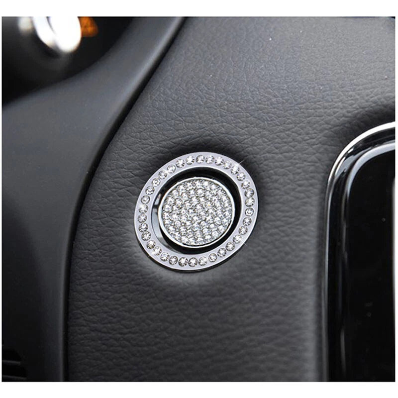 Crystal Engine Start Sticker Buttons Cover Trim fit For Range Rover Sport Evoque