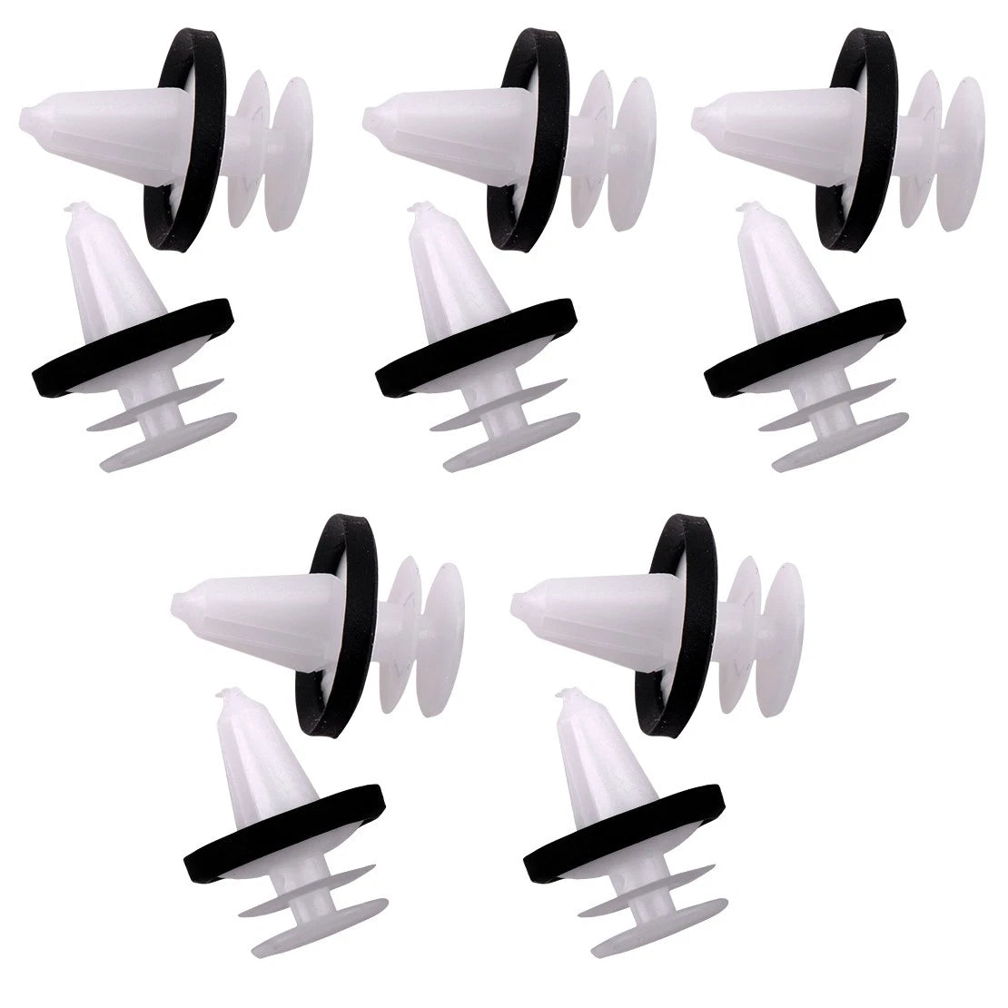10 x Door Panel Clips for Ford - Nylon Door Trim Clips (Fits Various Models)