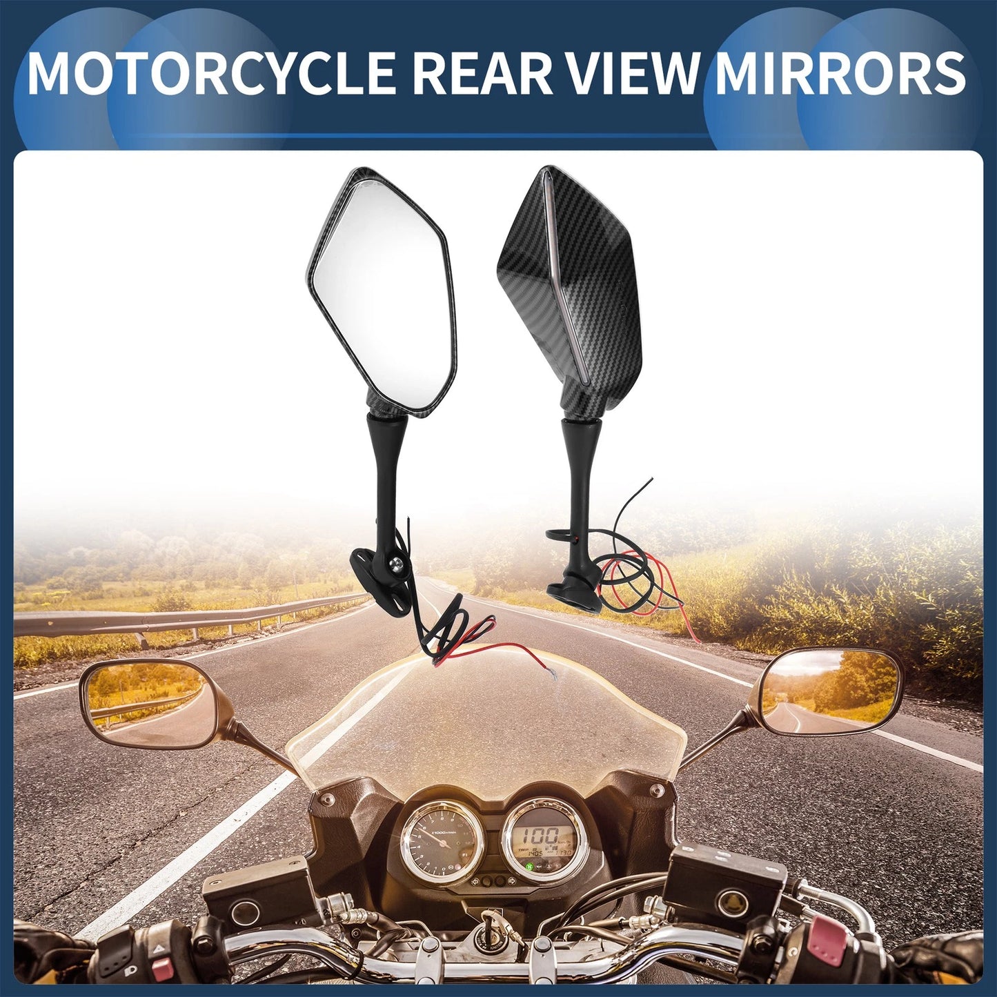 Rear View Mirrors for Suzuki GSX-R600 GSX-R750 2003-2017 Aluminum