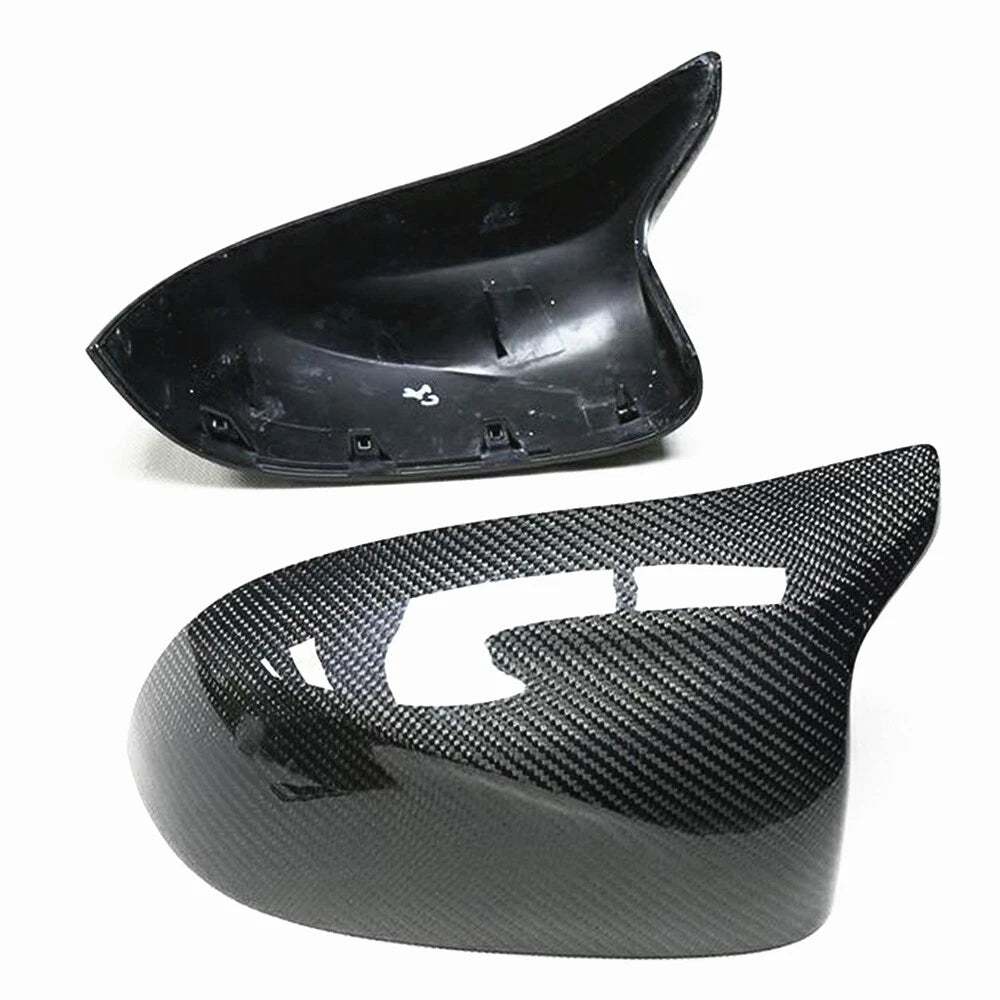 Black Carbon Fiber Mirror Covers for BMW F95 F96 F97 F98 X3M X4M X5M (2019-2023)