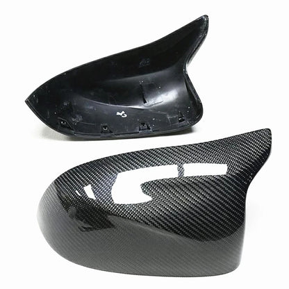 Black Carbon Fiber Mirror Covers for BMW F95 F96 F97 F98 X3M X4M X5M (2019-2023)