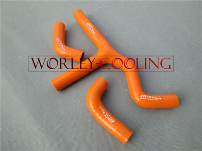 Silicone Radiator Hose for KTM SMR560 2006-2007 (2) ORANGE