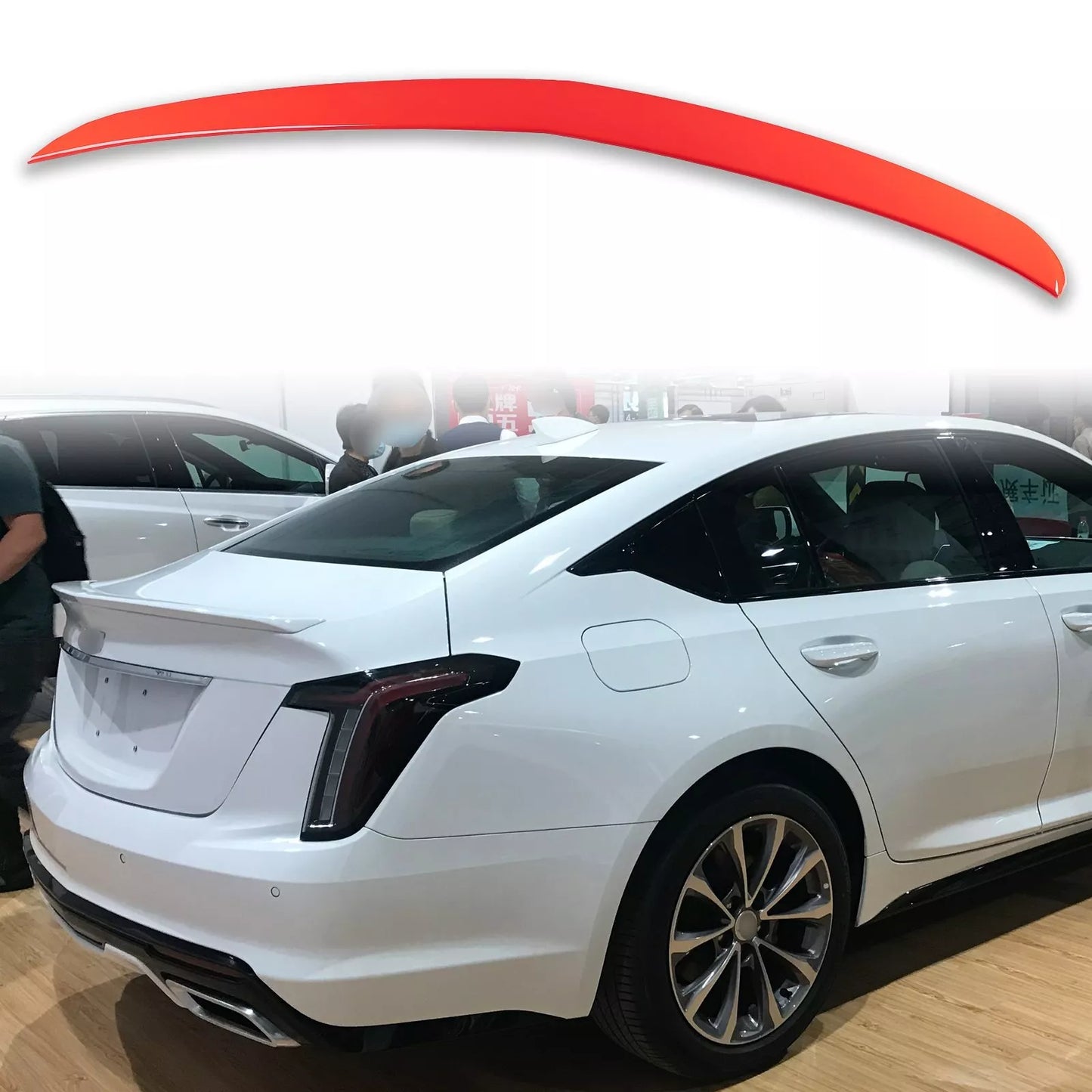 ABS Boot Spoiler for Cadillac CT5 (2020-2024) Velocity Red WA130X