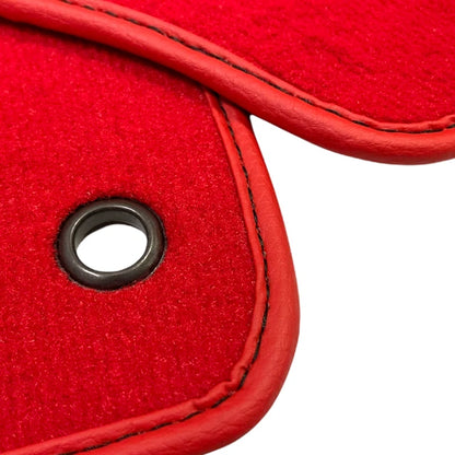 Red Tailored Floor Mats for Honda S2000 with White Logo (2000-2009)