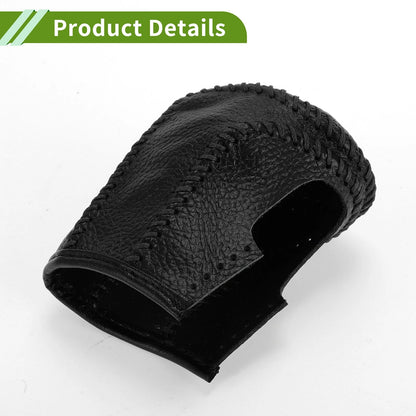 Gear Shift Knob Cover for Honda Civic Pebbled Black Faux Leather (2016-2021)
