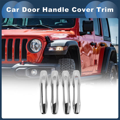 Silver Tone Door Handle Cover Trim for Volvo XC60 (2018-2023)