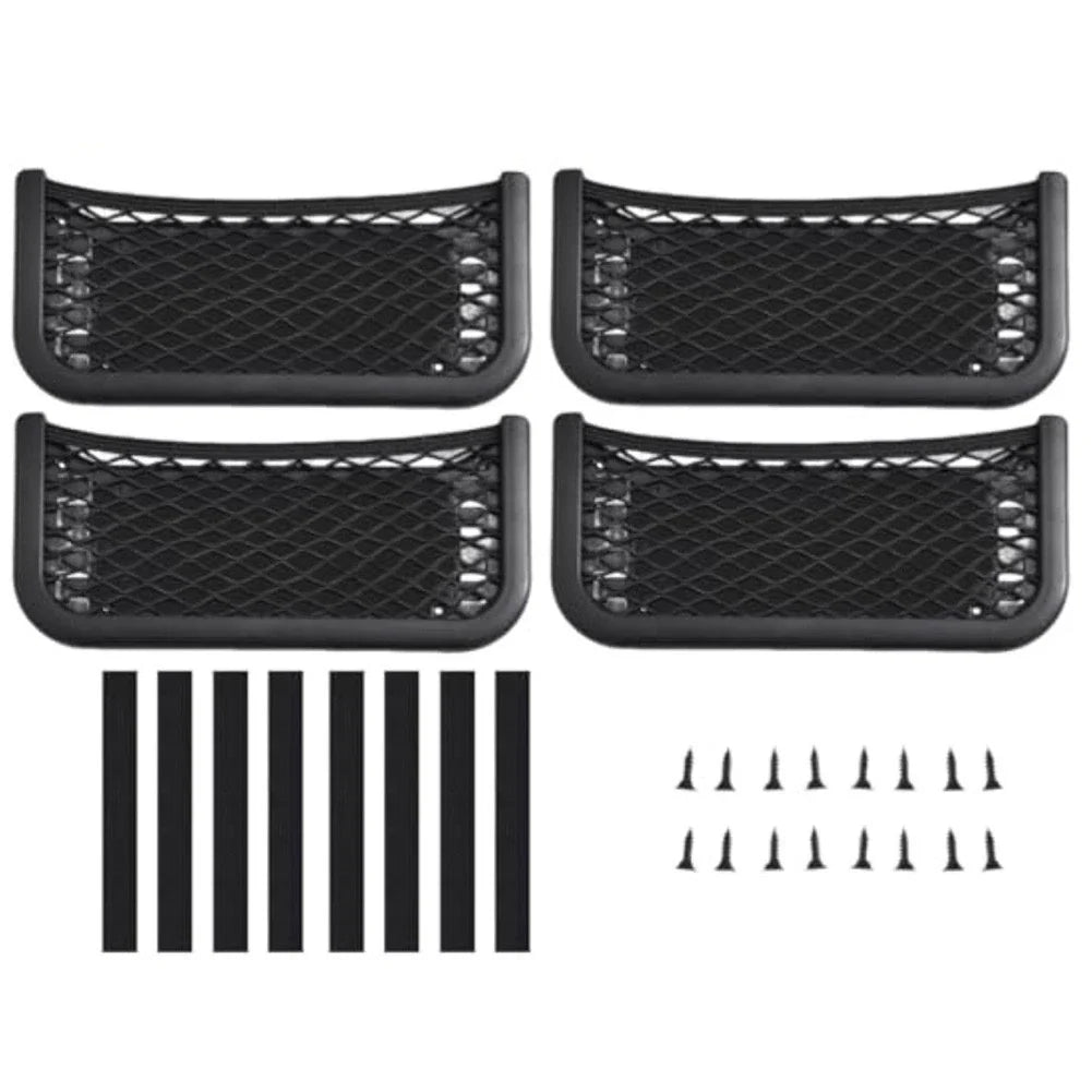 4PCS Flexible Car Storage for RV/Truck/Boat Trunk with Installation Parts