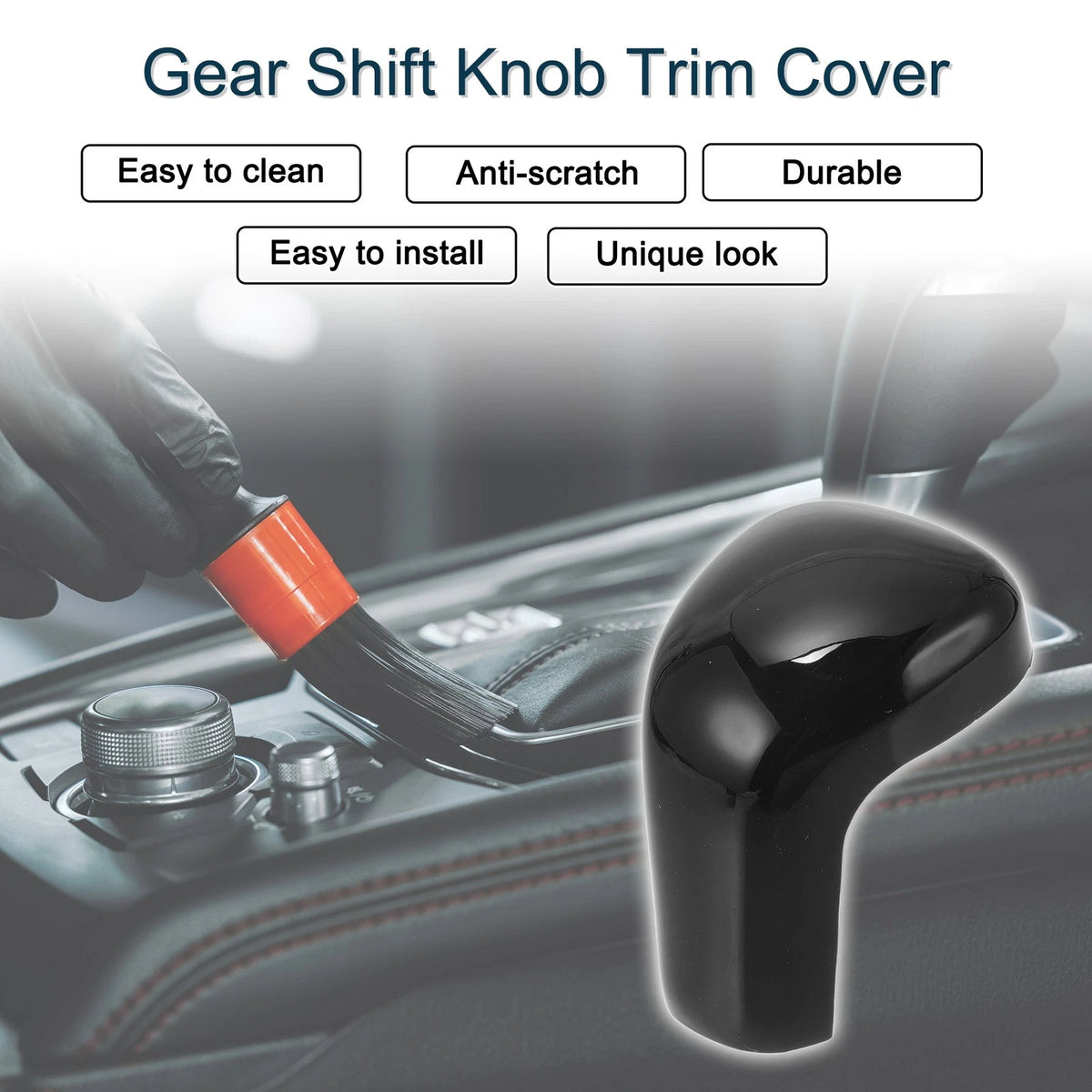 ABS Gear Shift Knob Cover for Toyota Camry Corolla Avalon (2019-2025)