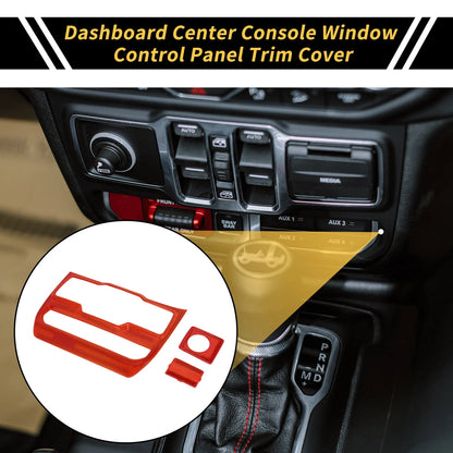 Dashboard Control Panel Cover for Jeep Wrangler JL JLU (2018-2023)