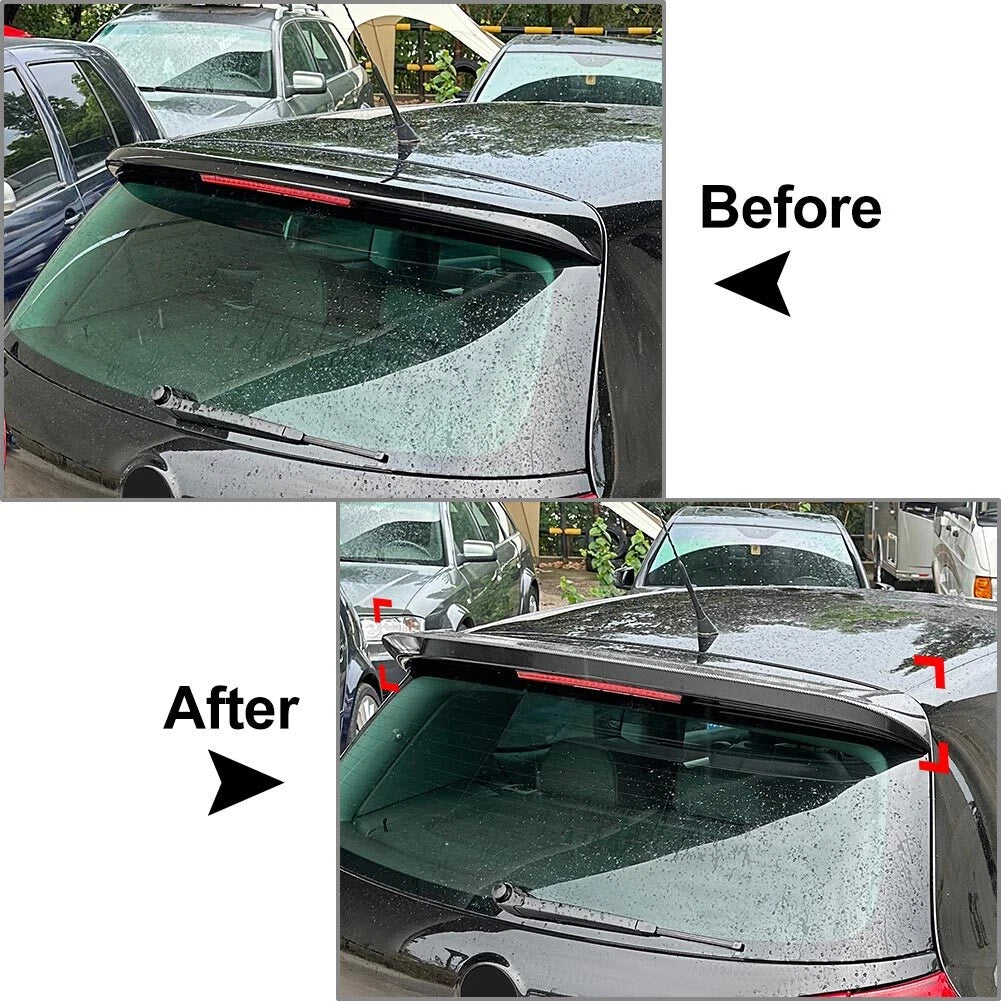 Black Rear Window Roof Spoiler for Volkswagen Golf MK5 R32 (2003-2009)