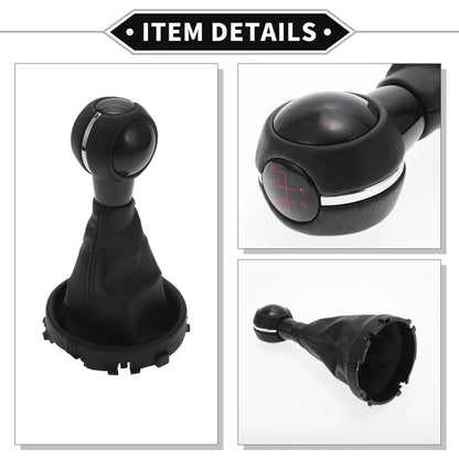5 Speed Manual Shift Knob & Boot Cover for Mini Cooper F55 F56 (2014-2023)