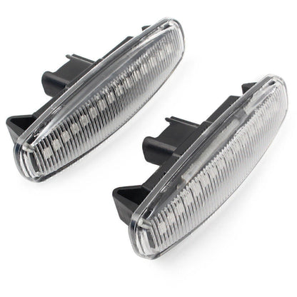 Clear LED Sequential Side Marker Lights for Infiniti EX25 M35 Q60 Q70 QX50 (2008-2020)