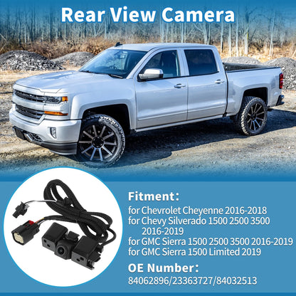 Rear View Park Assist Backup Camera for Silverado Sierra (2016-2019)