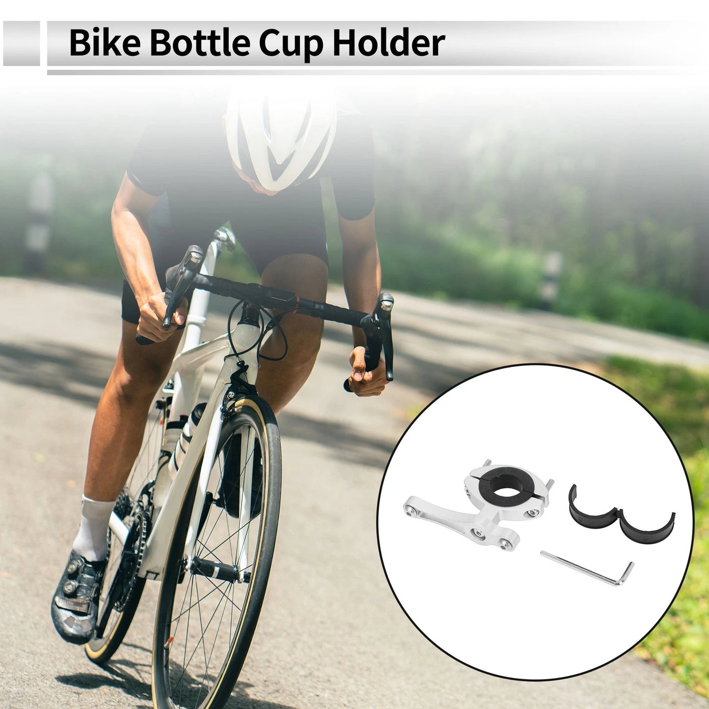 Water Bottle Cup Holder Aluminum Alloy Universal for Motor Bike Bicycle