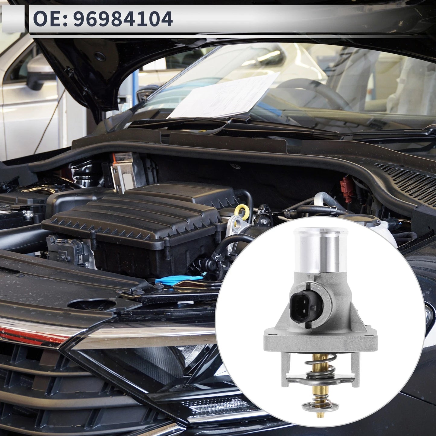 Engine Thermostat Housing Assembly for Chevy Aveo Aveo5 (2009 - 2011)